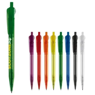 Cosmo ball pen transparent round clippart - LT87614 (gadzety reklamowe)